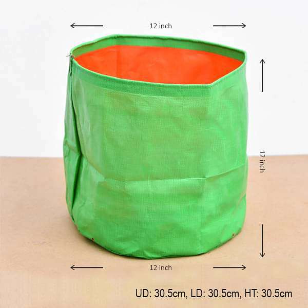 GREEN GROW BAG ROUND -12  INCH ( SET OF 10)