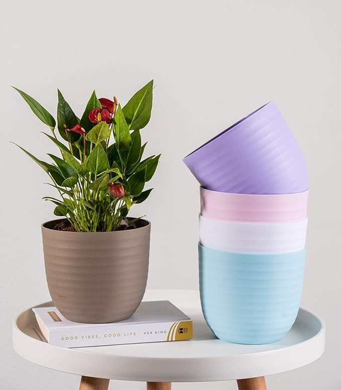 PLASTIC POT (COMBO) 5 INCH (PACK OF 5 PC )
